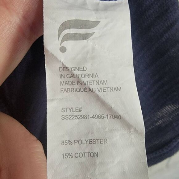 Fabletics Classic T Shirt Navy Womens SZ M Logo - Picture 5 of 6